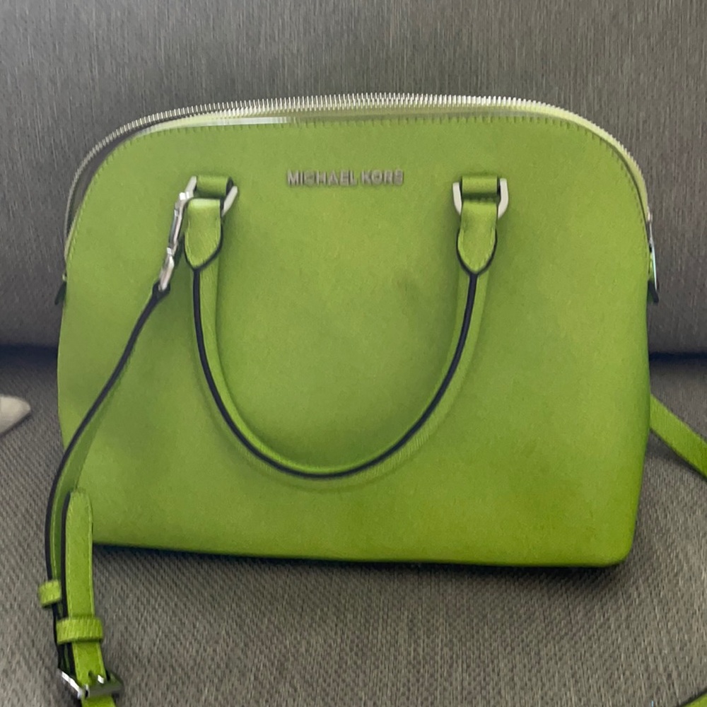 Micheal Kors like green bag